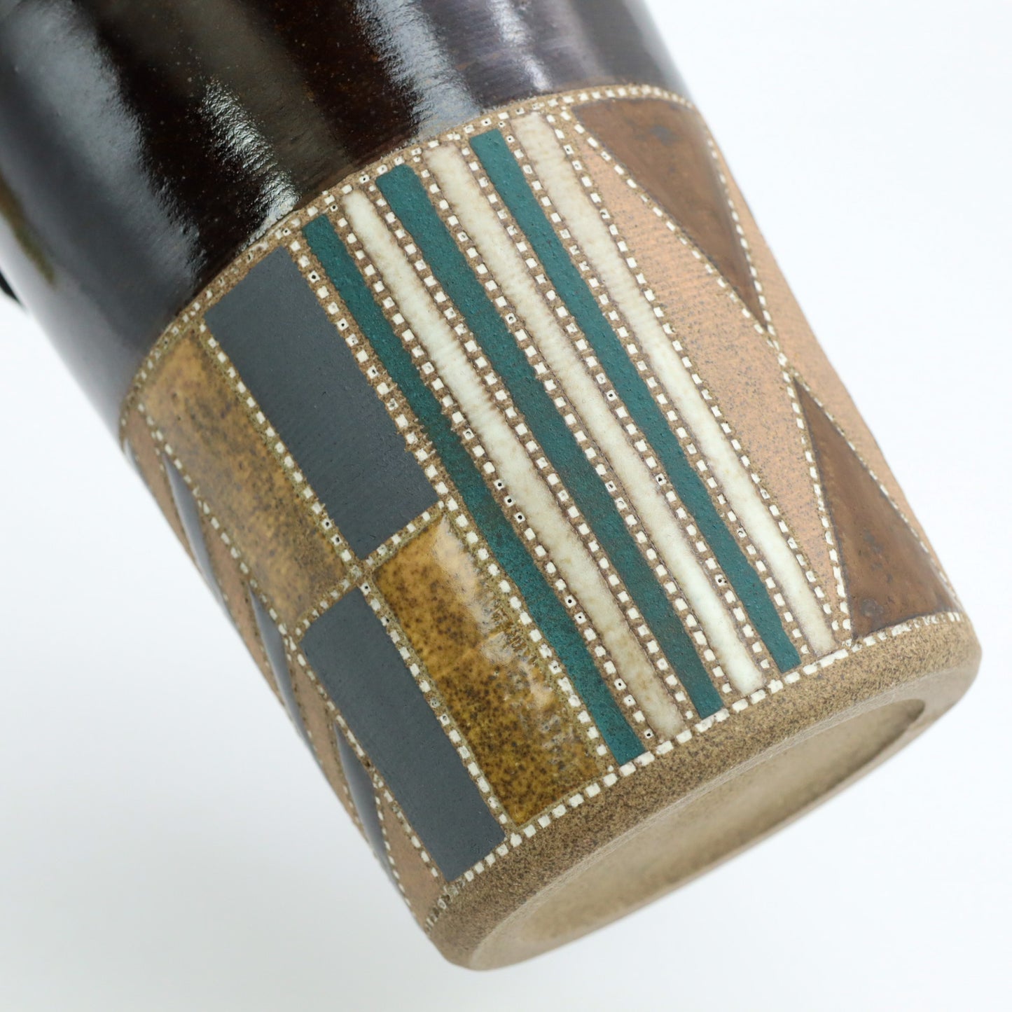 向山文也 象嵌釉彩境紋フリーカップ サイズ感 - カップ・湯呑・猪口 | 益子焼 陶庫