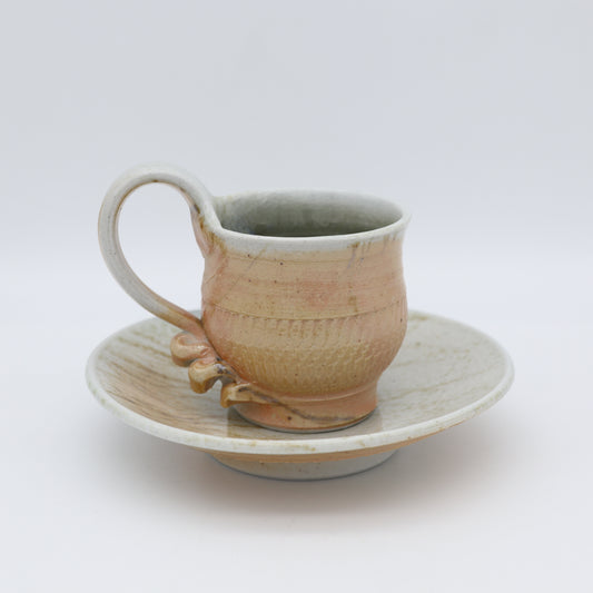 ユアン・クレイグ カップ&ソーサー 別角度 - 茶器・コーヒー・ティー | 益子焼 陶庫