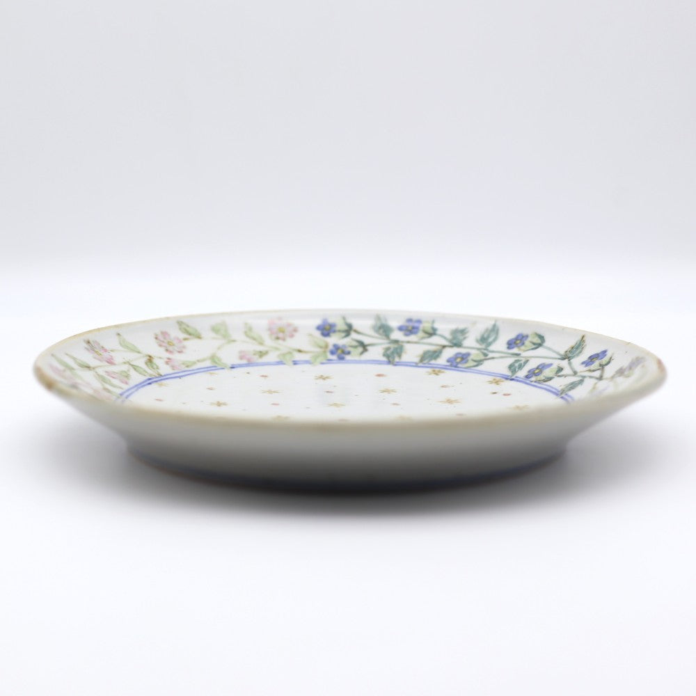 相上暁美 4種の花のプレート 画像7 - 丸皿 | 益子焼 陶庫