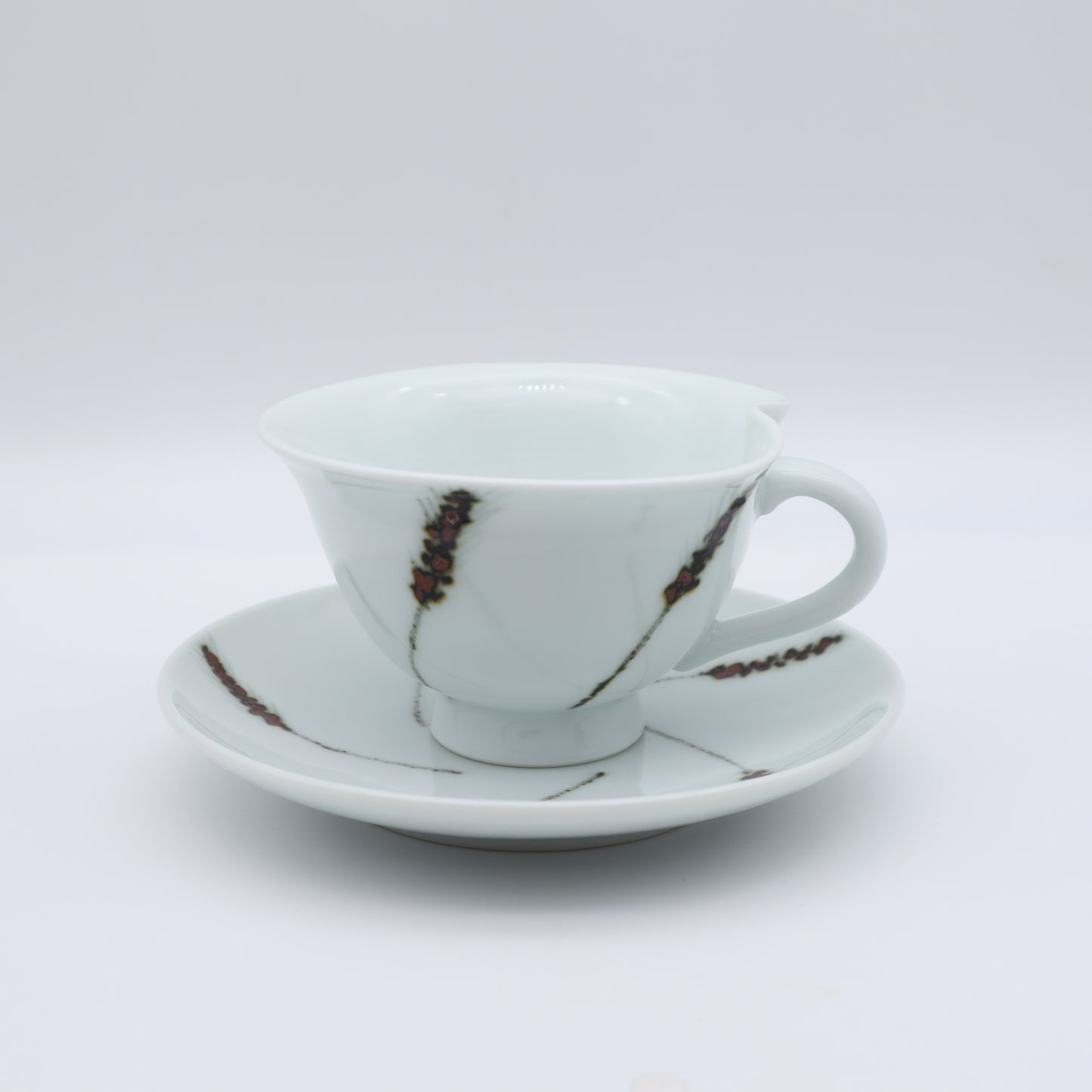 おおむら美土里 麦秋図紅茶カップ&ソーサー - 茶器・コーヒー・ティー | 益子焼 陶庫