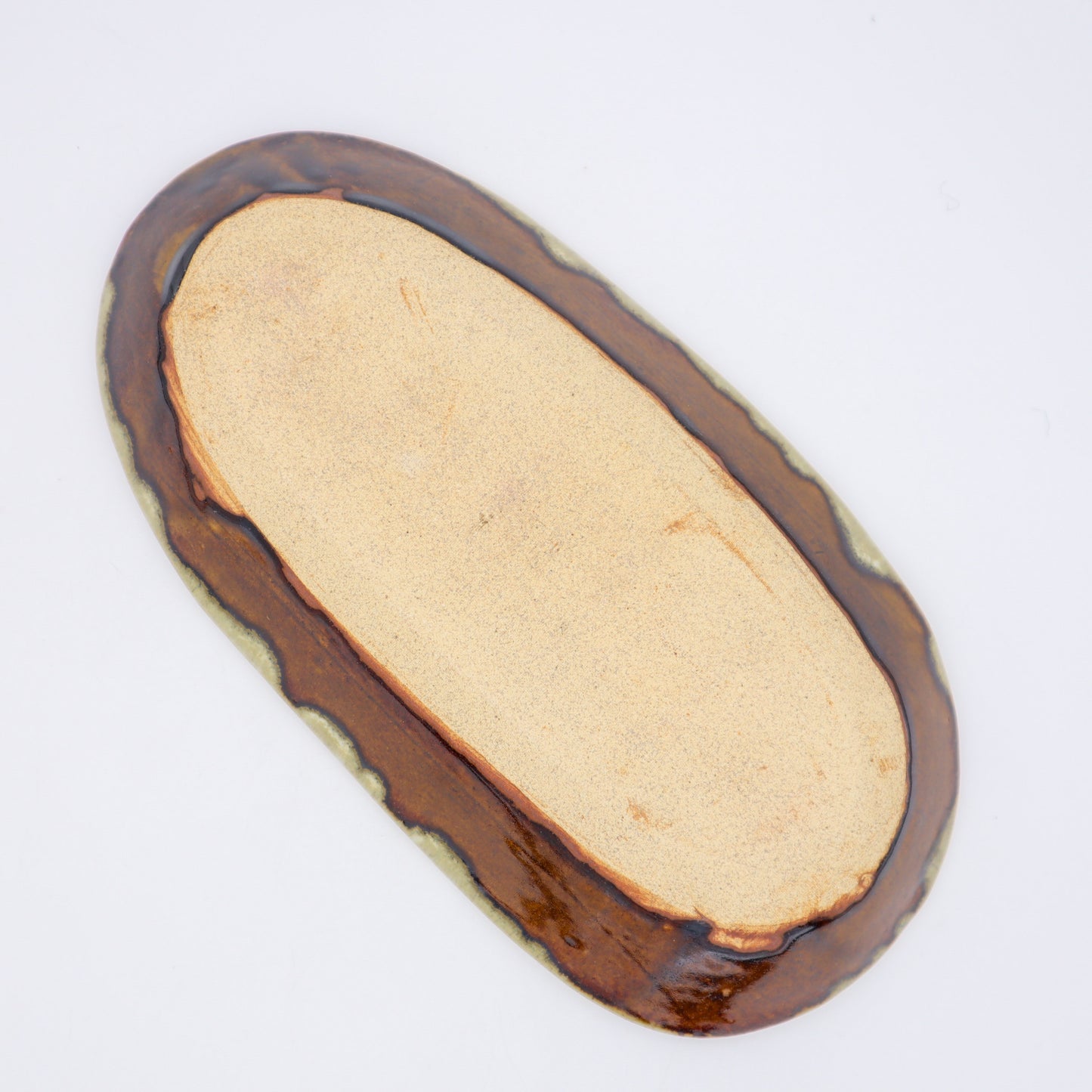 大塚雅淑 オーバル鉢 掛分 画像6 - 角皿・楕円皿 | 益子焼 陶庫