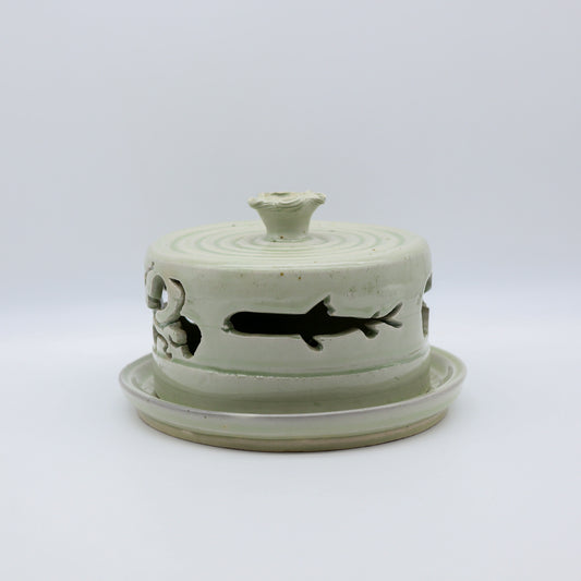 饗庭孝昌 蚊遣 別角度 - 蓋物・香合 | 益子焼 陶庫