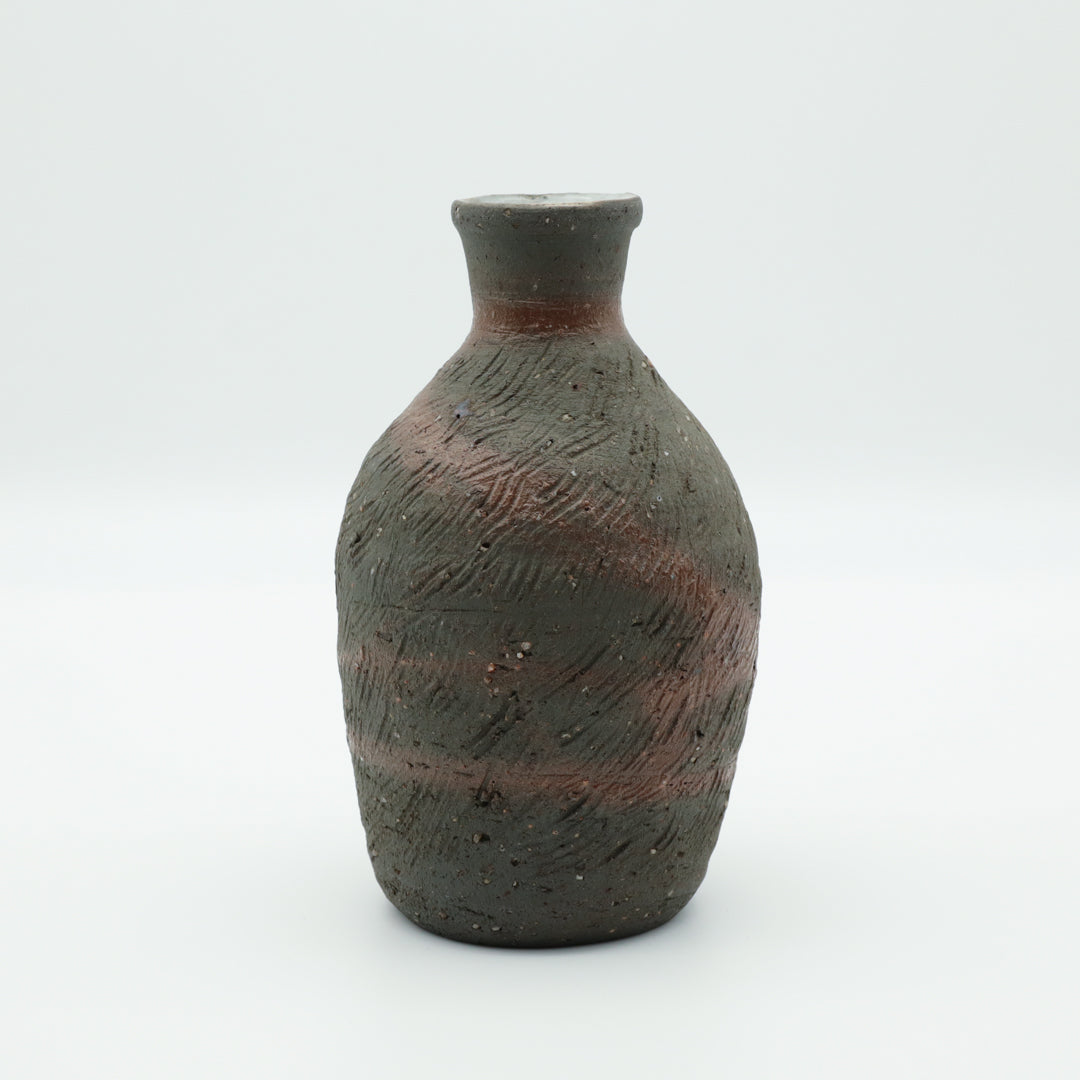 水野正善 櫛文火襷徳利 - 酒器 | 益子焼 陶庫