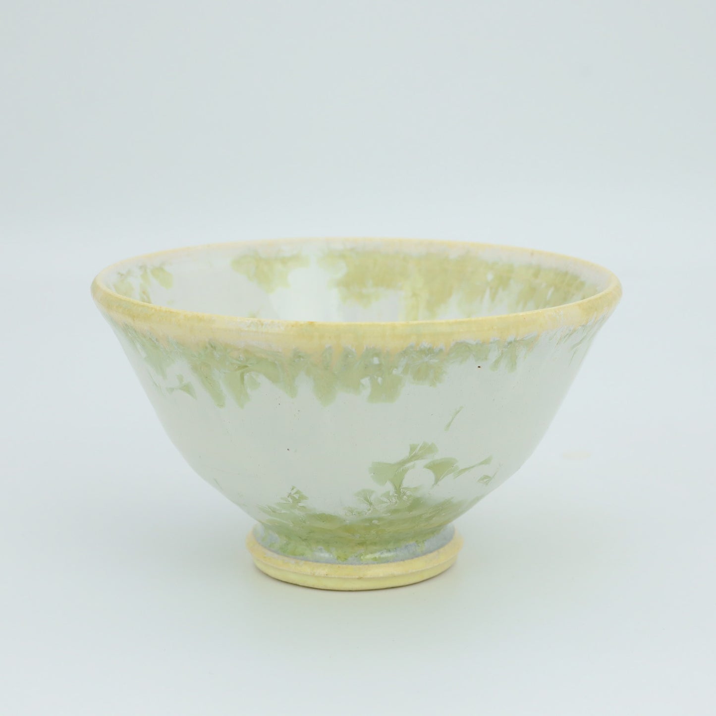 三田和実 結晶釉飯碗 小 グレー - 碗・飯碗 | 益子焼 陶庫