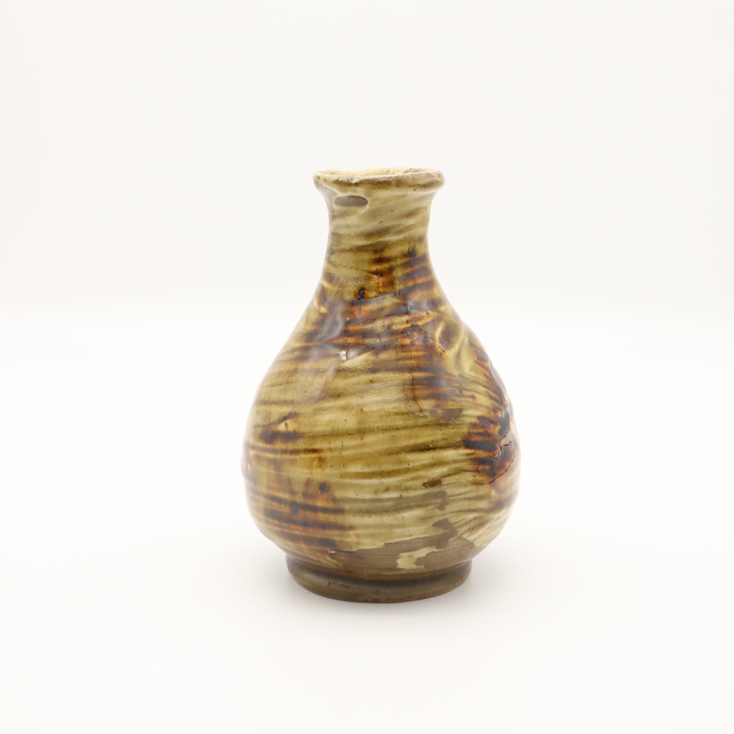 饗庭孝昌 飴釉刷毛目鉄文とくり - 酒器 | 益子焼 陶庫