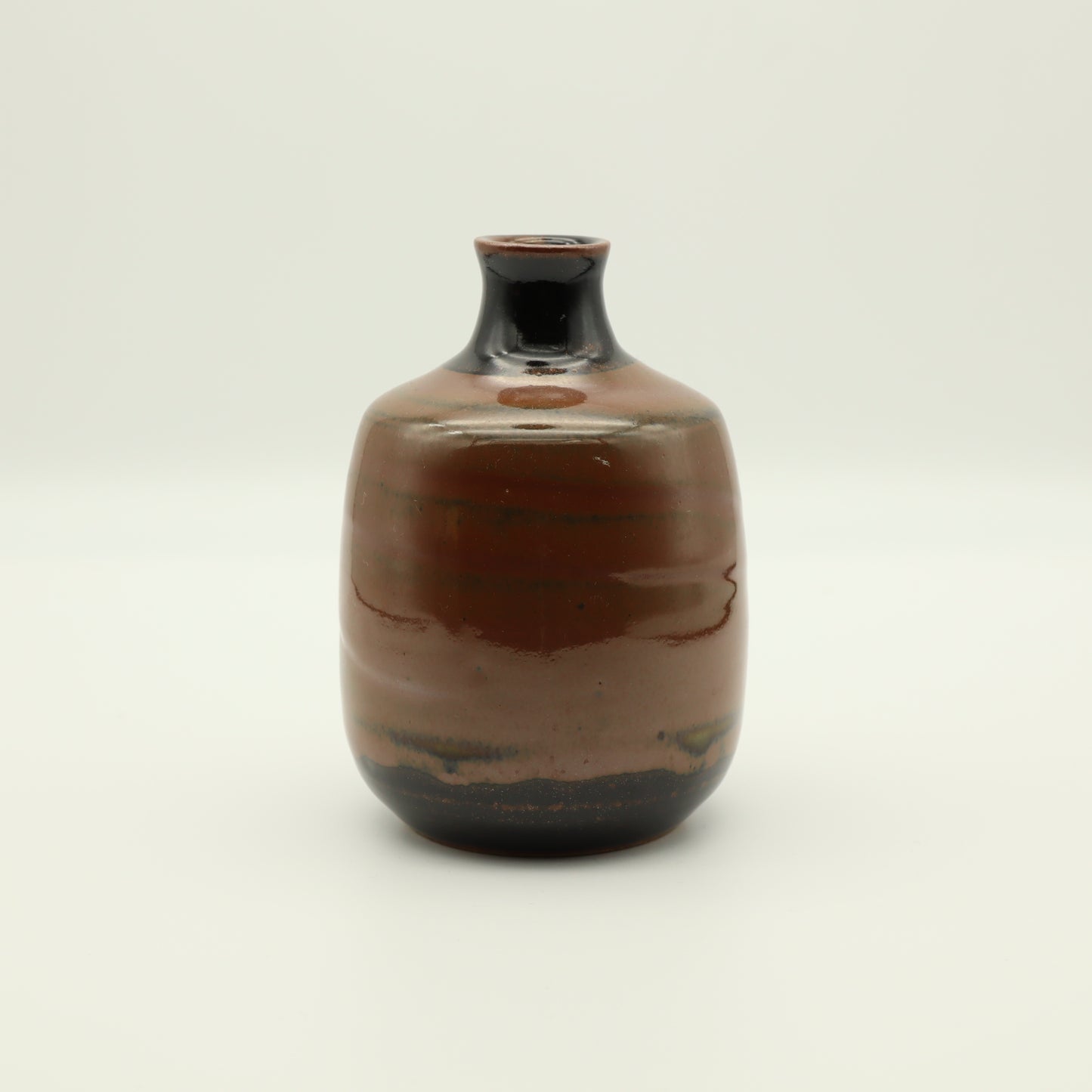 萩原芳典 柿釉一輪挿 - 花器・壺 | 益子焼 陶庫