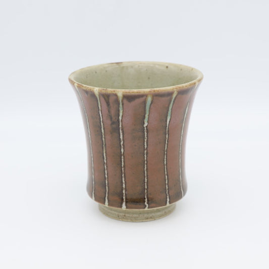 [Yoshinori Hagiwara] Persimmon glaze lined cup