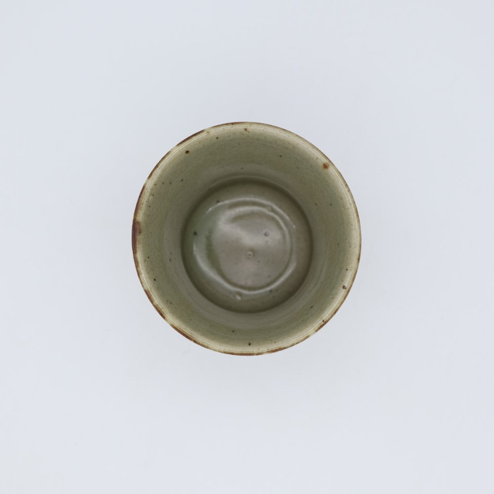 [Yoshinori Hagiwara] Persimmon glaze lined cup