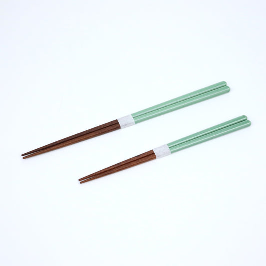 Mashiko-colored chopsticks, celadon glaze, 18cm