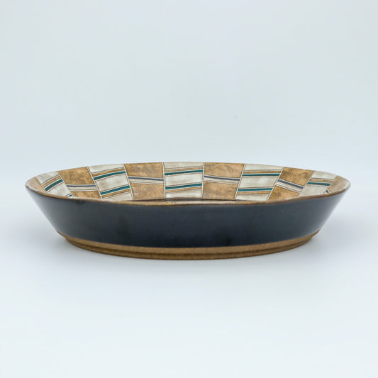[Mukaiyama Fumiya] Inlaid glazed bowl