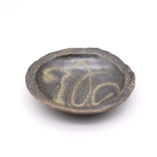 [Iwami Shinsuke] Salt glaze slip small plate