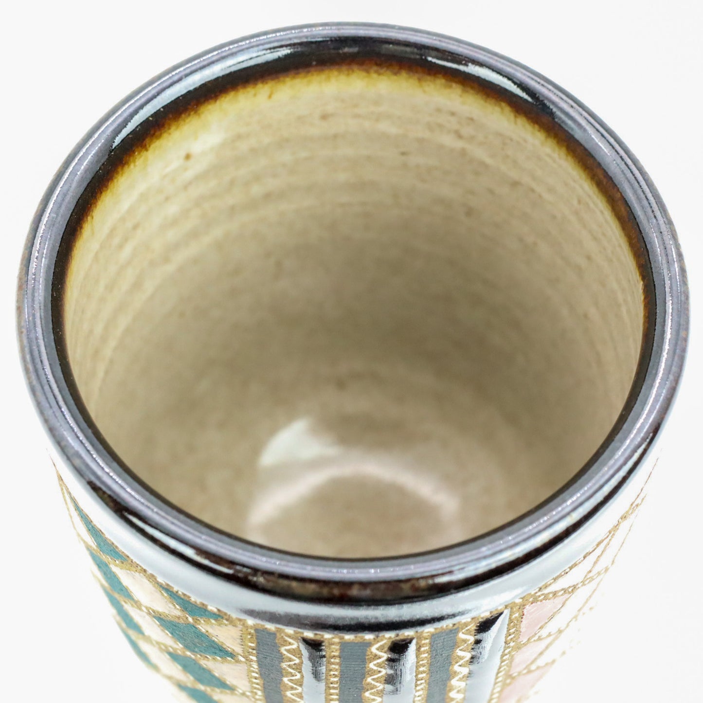 [Mukaiyama Fumiya] Inlaid glaze colored madomon teacup