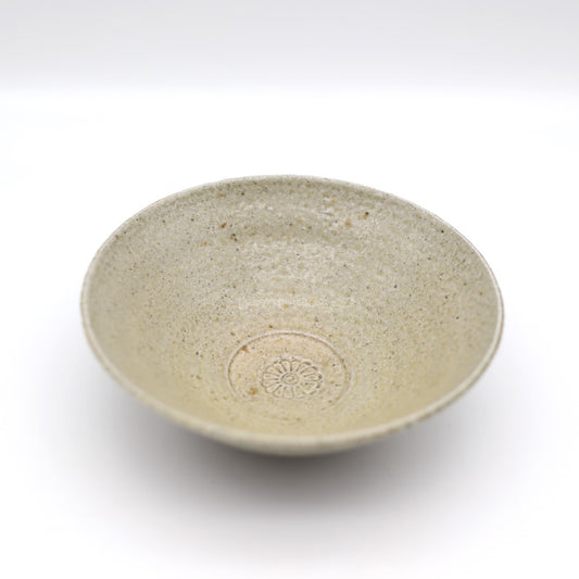 [Iwami Shinsuke] Salt-glazed bowl with floral print