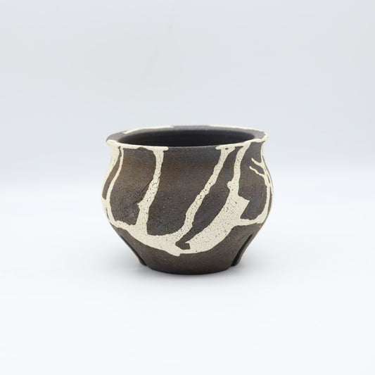 [Numano Hideaki] Black and white flower pot