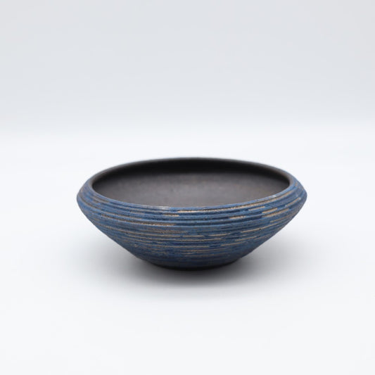 [Hodaka Ryuji] Thousand Stripes Small Bowl, Blue