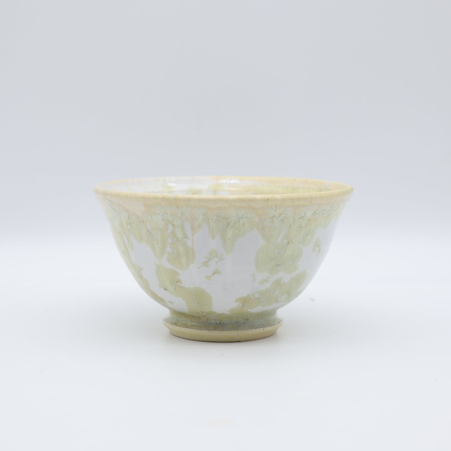 [Kazumi Mita] Crystal Glazed Rice Bowl, Small, Mint