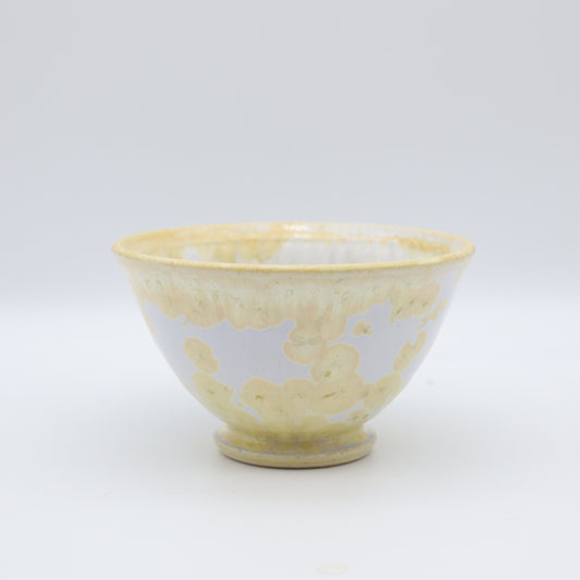 [Kazumi Mita] Crystal Glazed Rice Bowl, Large, White