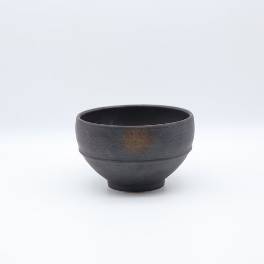 [Yoshinori Hagiwara] Black Matte Glazed Rice Bowl