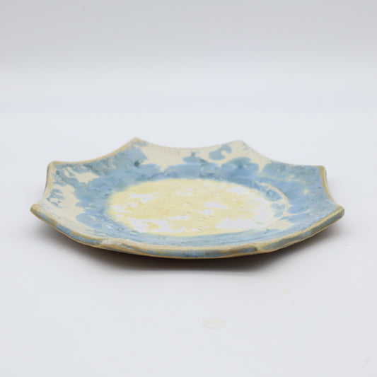 [Kazumi Mita] Octagonal Plate (Large) Blue