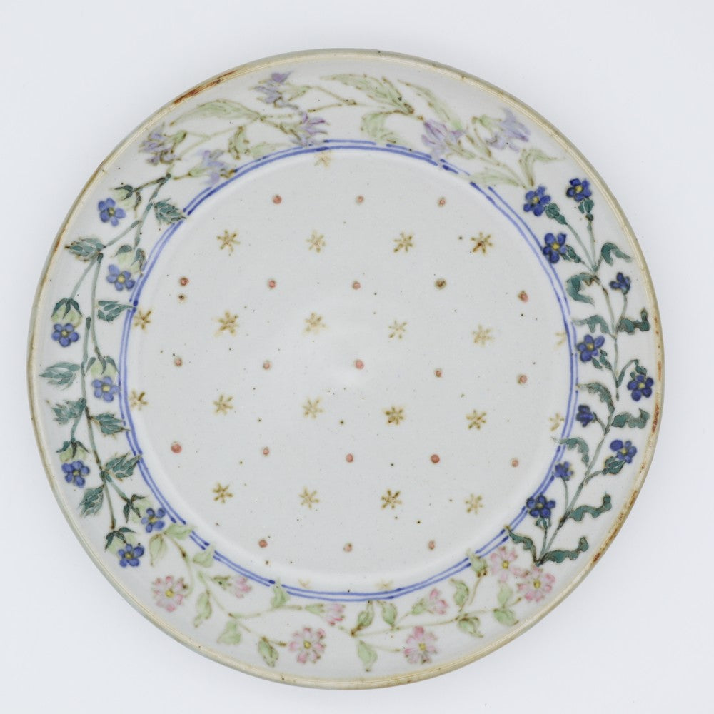 [Akimi Aigami] Plate with four kinds of flowers