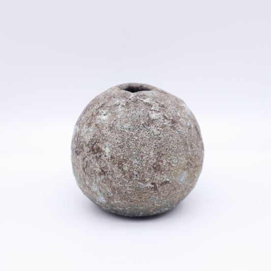 [Iwami Shinsuke] Nanban-yaki round flower vase