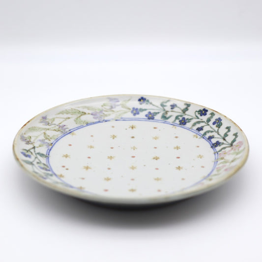 [Akimi Aigami] Plate with four kinds of flowers