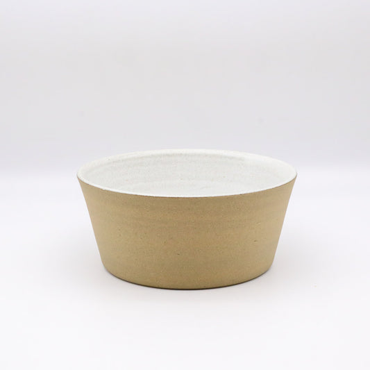[Motosu Shuichi] White salad bowl