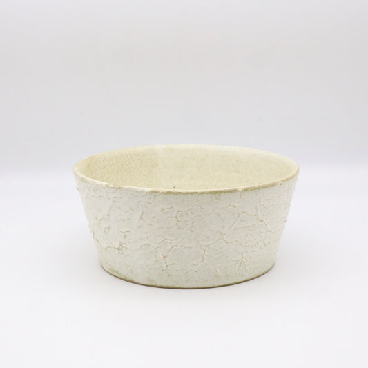[Motosu Shuichi] Salad Bowl, Wrinkled White