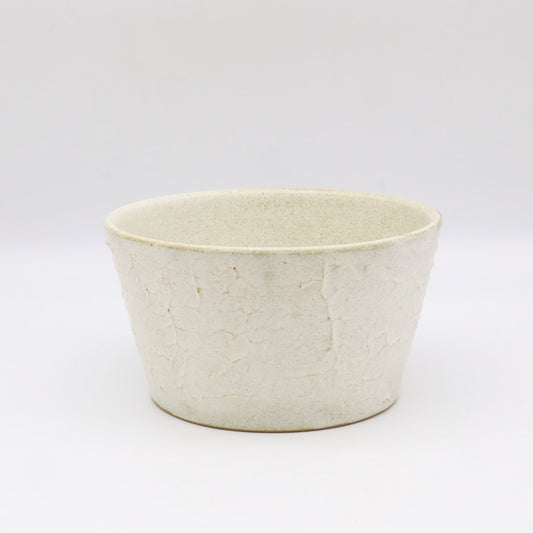 [Motosu Shuichi] Cereal Bowl, Wrinkled White