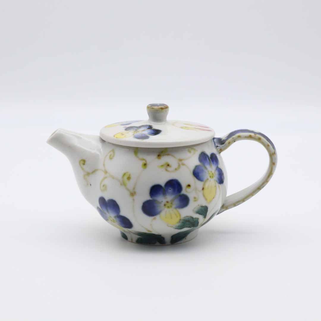相上暁美 急須 ビオラ スイートピー - 茶器・コーヒー・ティー | 益子焼 陶庫