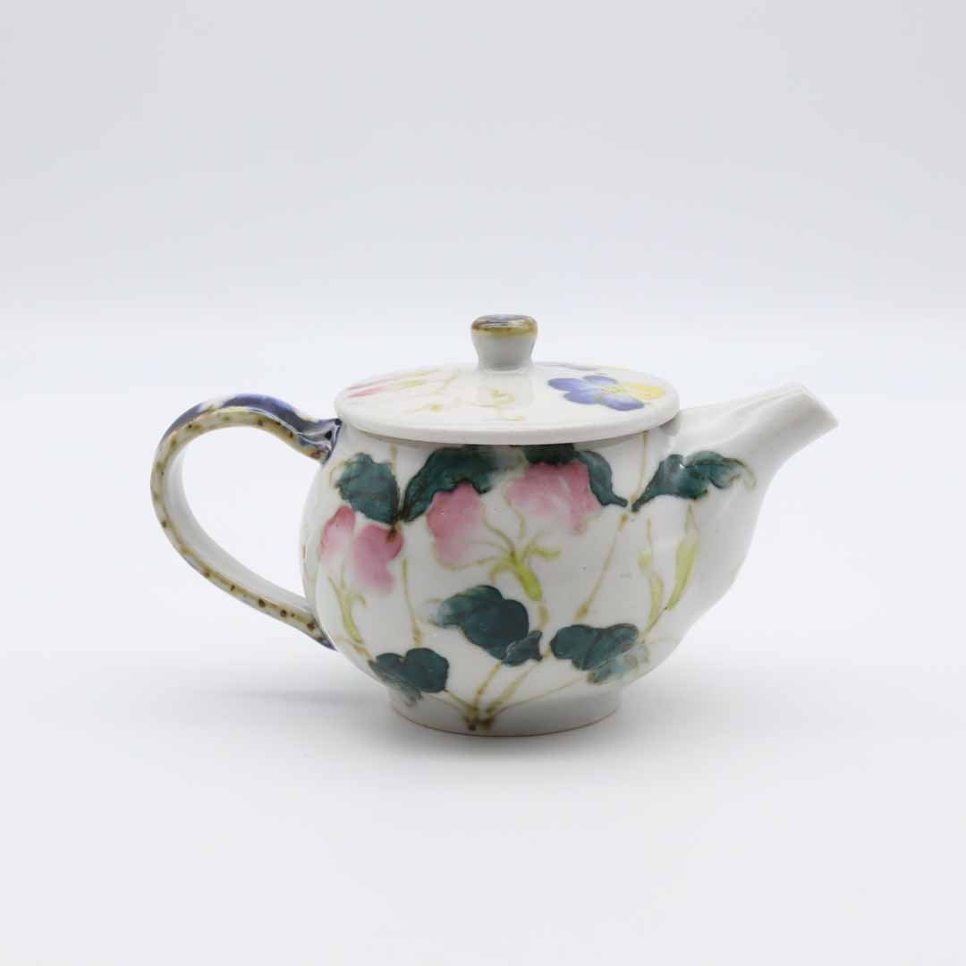 相上暁美 急須 ビオラ スイートピー - 茶器・コーヒー・ティー | 益子焼 陶庫
