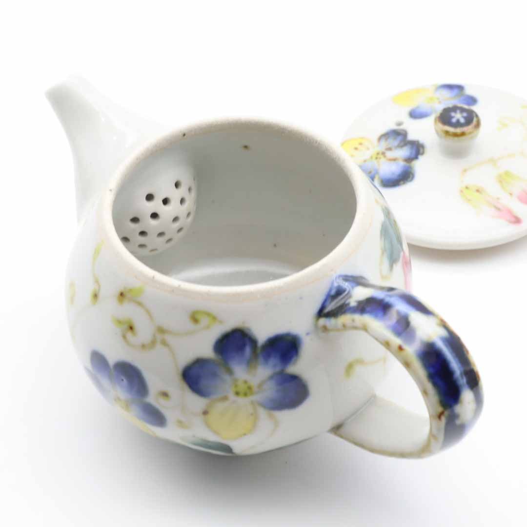 相上暁美 急須 ビオラ スイートピー - 茶器・コーヒー・ティー | 益子焼 陶庫