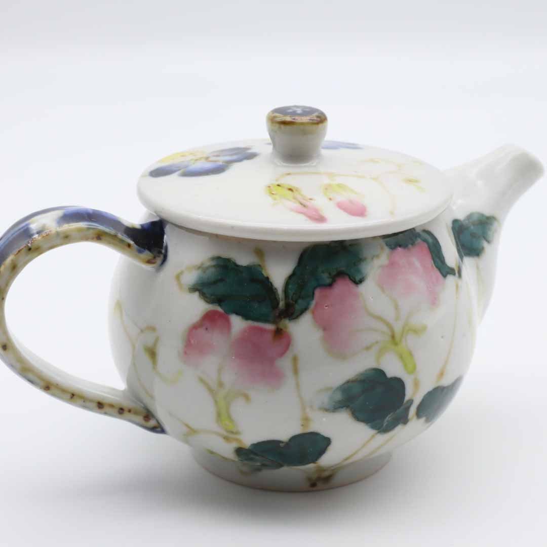 相上暁美 急須 ビオラ スイートピー - 茶器・コーヒー・ティー | 益子焼 陶庫