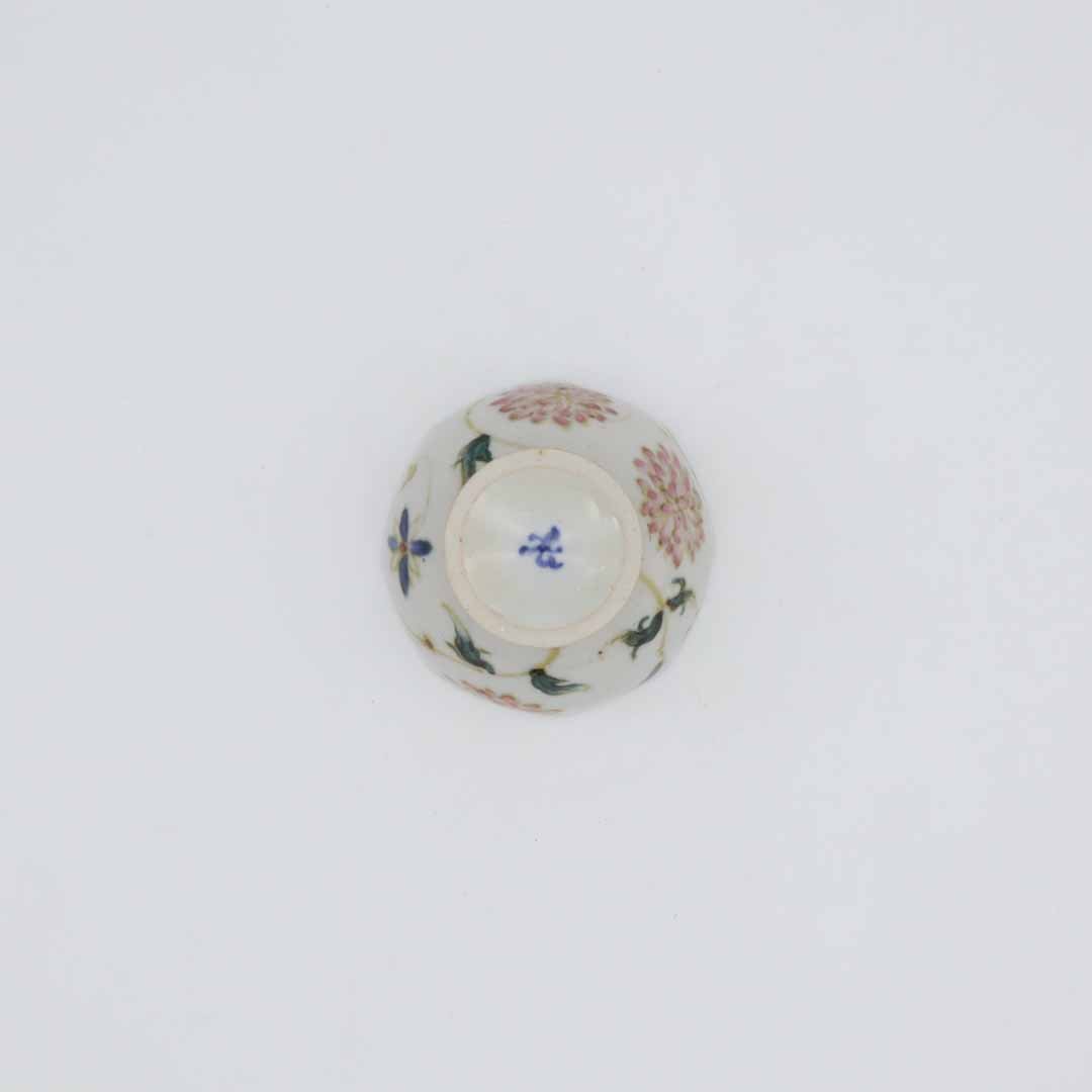 相上暁美 高台茶杯 花唐草 - 茶器・コーヒー・ティー | 益子焼 陶庫