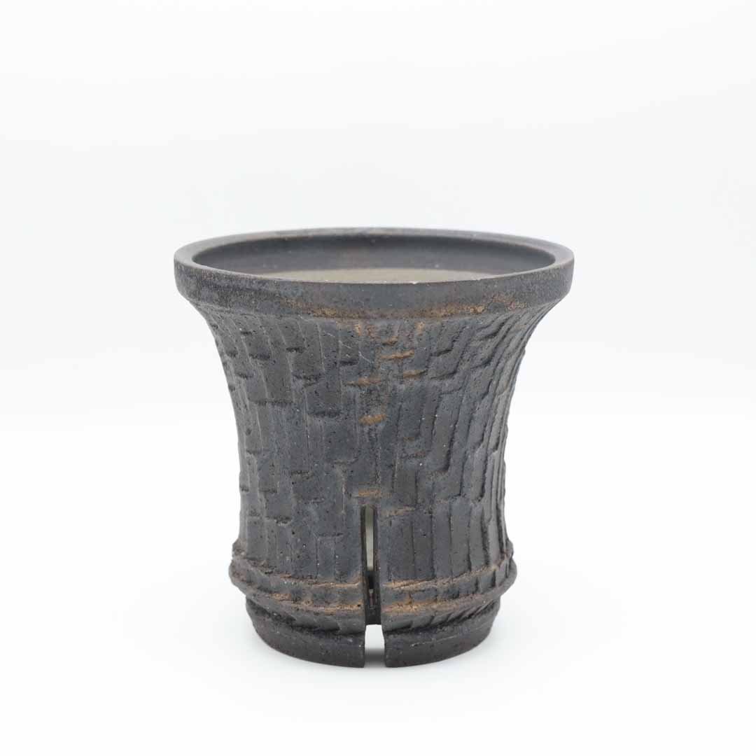 【沼野秀章】植木鉢 black wrap