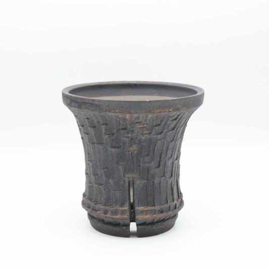 【沼野秀章】植木鉢 black wrap