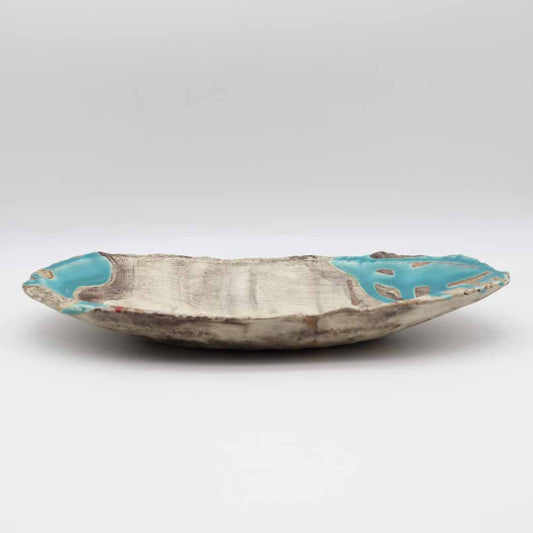 沼野秀章 刻ム音 舟皿 - 角皿・楕円皿 | 益子焼 陶庫