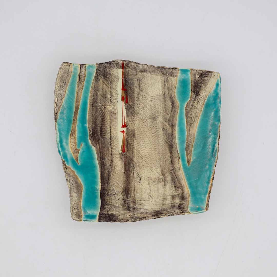 沼野秀章 刻ム音 角皿 - 角皿・楕円皿 | 益子焼 陶庫