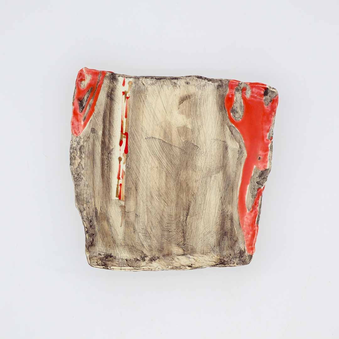 沼野秀章 刻ム音 角皿 - 角皿・楕円皿 | 益子焼 陶庫