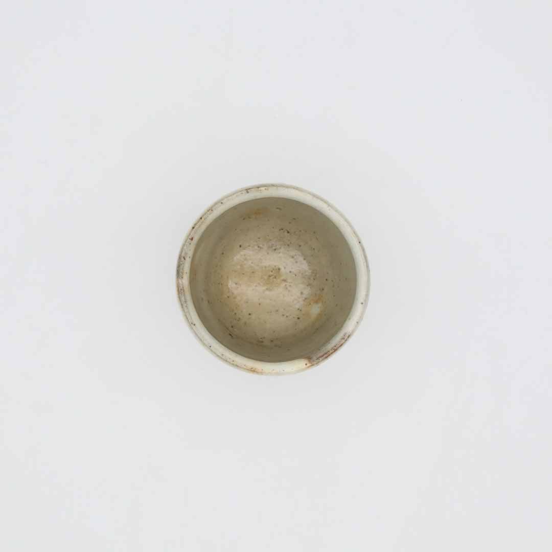 南雲英則 粉引湯呑 丸 小 - カップ・湯呑・猪口 | 益子焼 陶庫