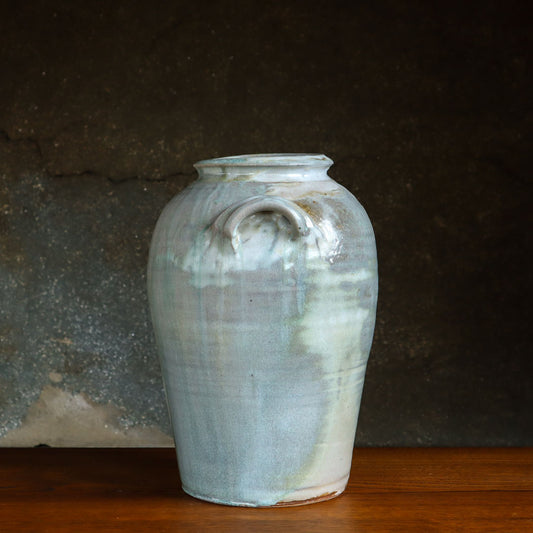 [Iwami Shinsuke] Feldspar glazed bottle with handle