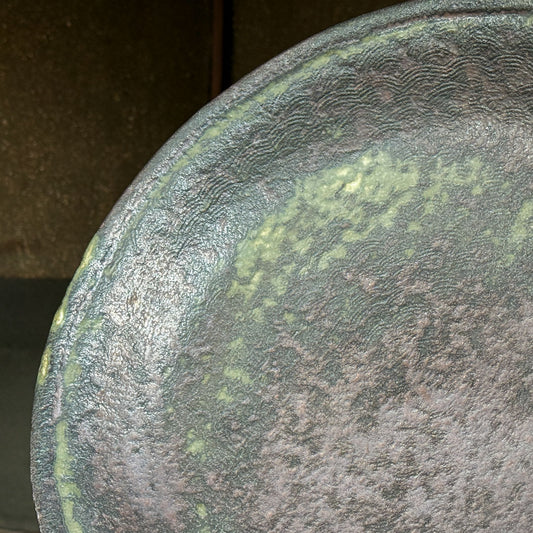 [Masayoshi Mizuno] White glaze comb plate