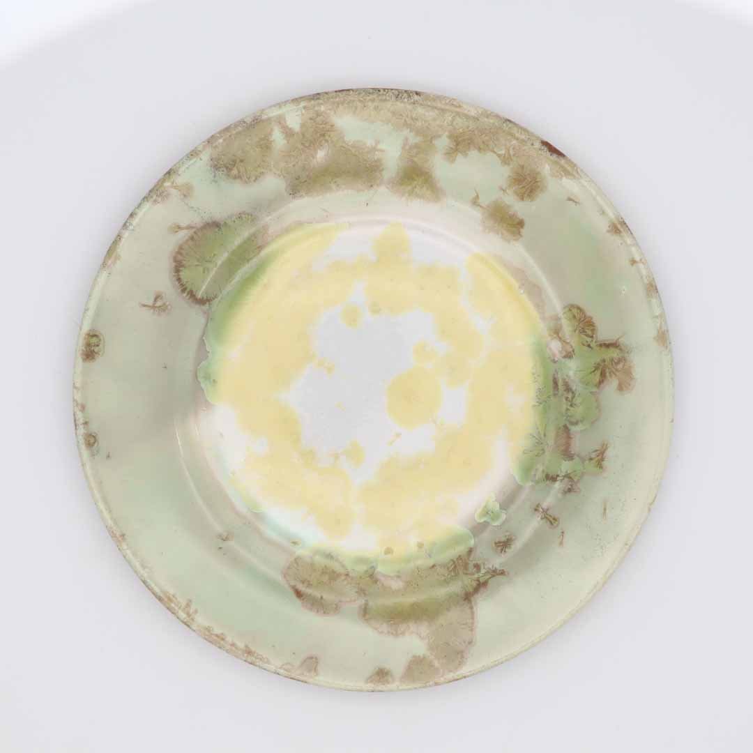三田和実 洋小皿 ミント - 丸皿 | 益子焼 陶庫