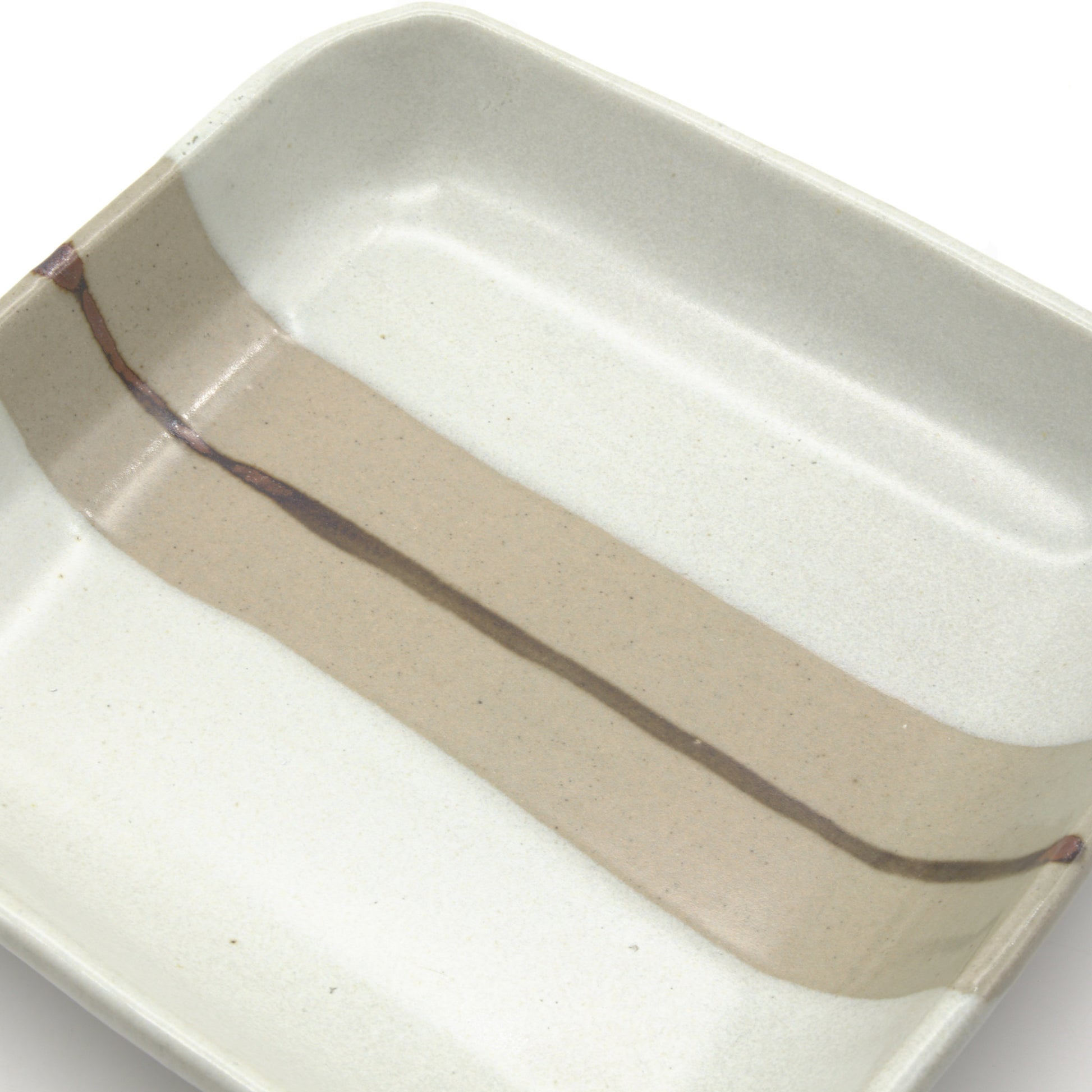 大塚雅淑 四角鉢小_糠釉 - 角皿・楕円皿 | 益子焼 陶庫