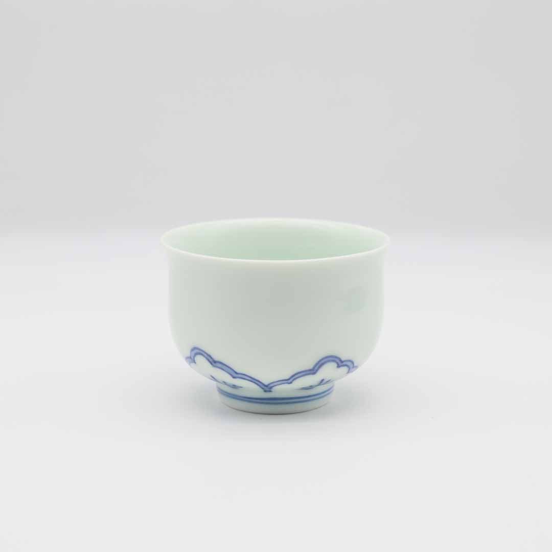 おおむら美土里 染付蓮弁文煎茶碗 - 茶器・コーヒー・ティー | 益子焼 陶庫