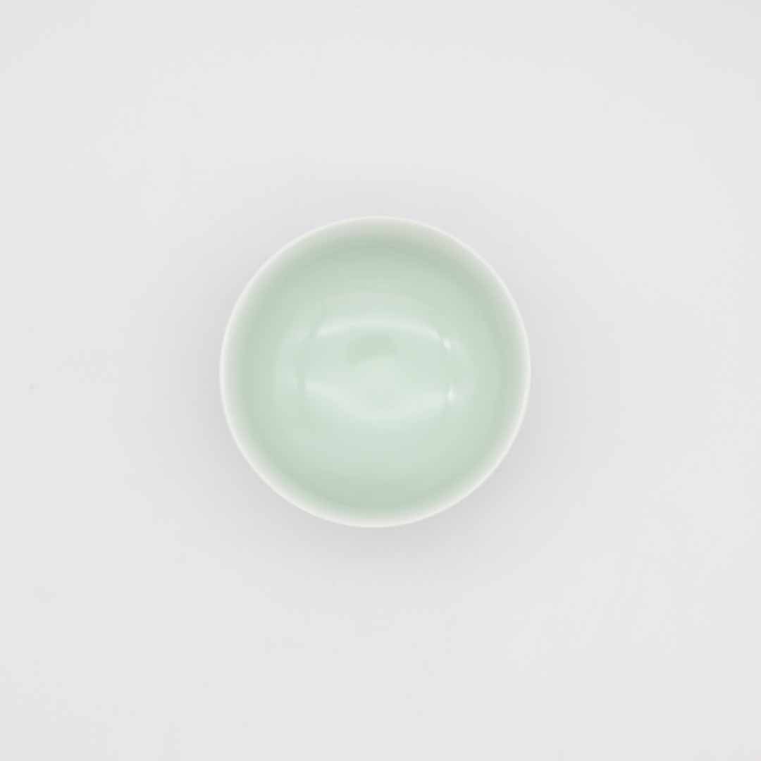 【おおむら美土里】染付蓮弁文煎茶碗