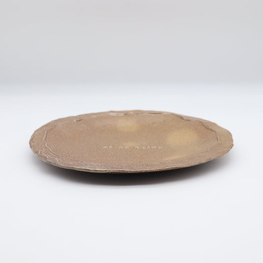 岩見晋介 塩釉プレート_小 - 丸皿 | 益子焼 陶庫