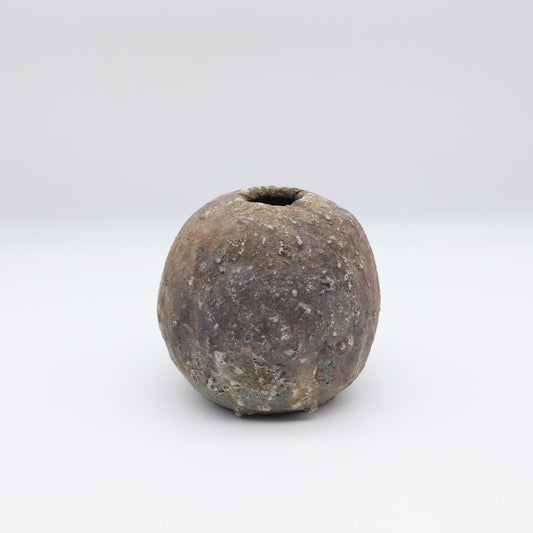 岩見晋介 南蛮焼〆丸花入 - 花器・壺 | 益子焼 陶庫