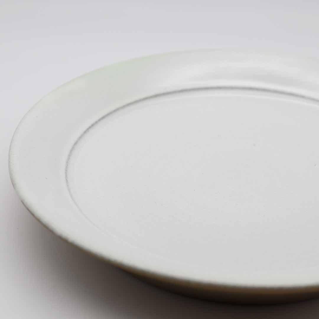 【本巣秀一】八寸皿 白
