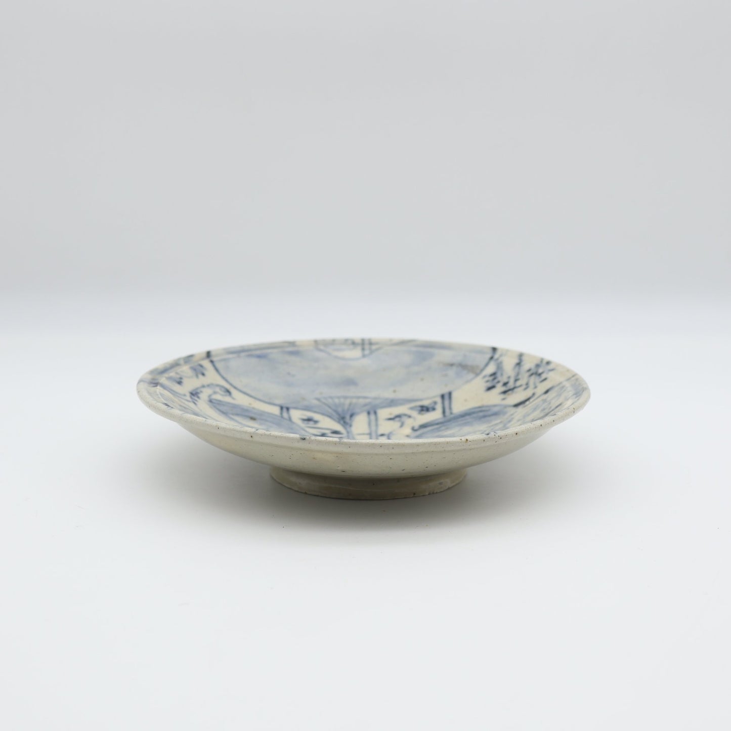 饗庭孝昌 呉須絵五寸皿 - 丸皿 | 益子焼 陶庫